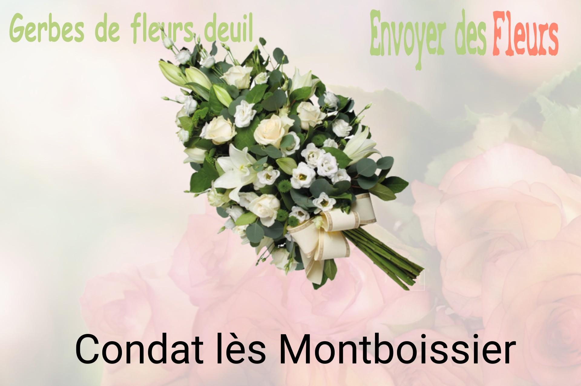Gerbe de fleurs de deuil livrée à Condat-lès-Montboissier